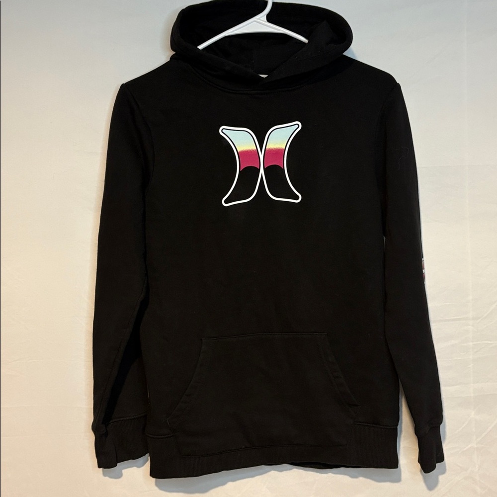 Hurley Youth Hoodie, Black, Size L